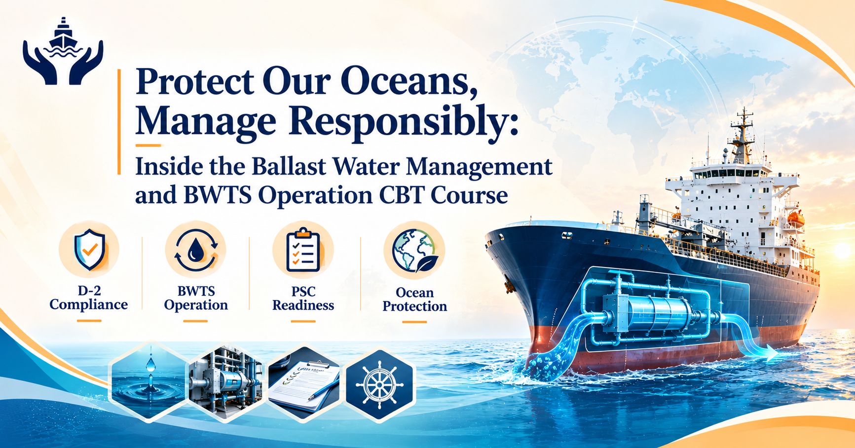 Ballast Water Management and BWTS Operation CBT course - protect our oceans, manage responsibly - Varuna Sentinels BV