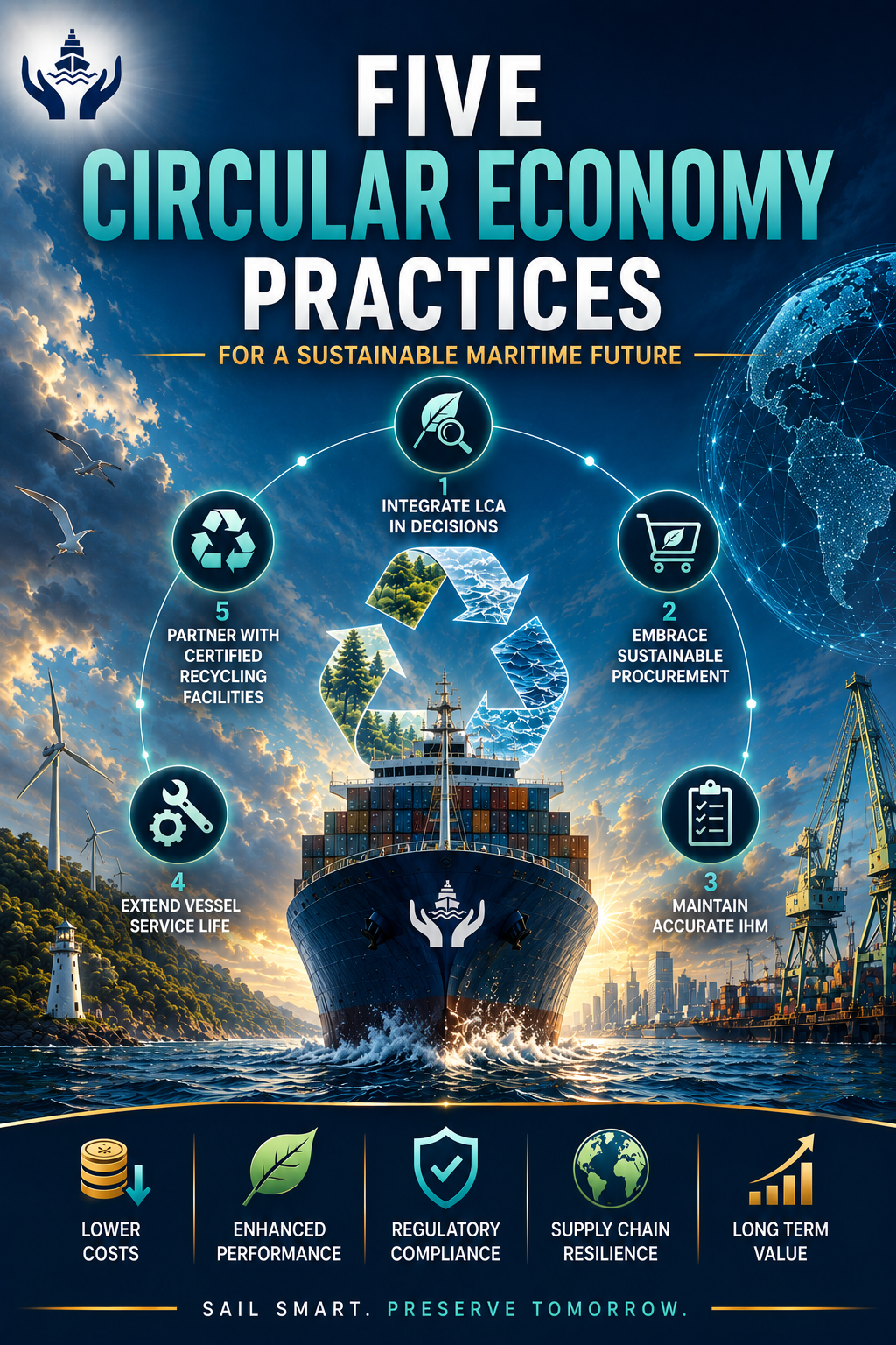 Five Circular Economy Practices for a Sustainable Maritime Future - Varuna Sentinels BV