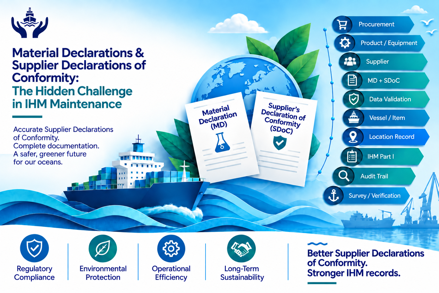 Material Declarations and Supplier Data - the hidden challenge in IHM Maintenance, MD and SDoC collection with VSIMS, Varuna Sentinels BV